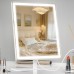 12-Inch LED Makeup Mirror, 3 Light Modes, Dimmable, 10X, White